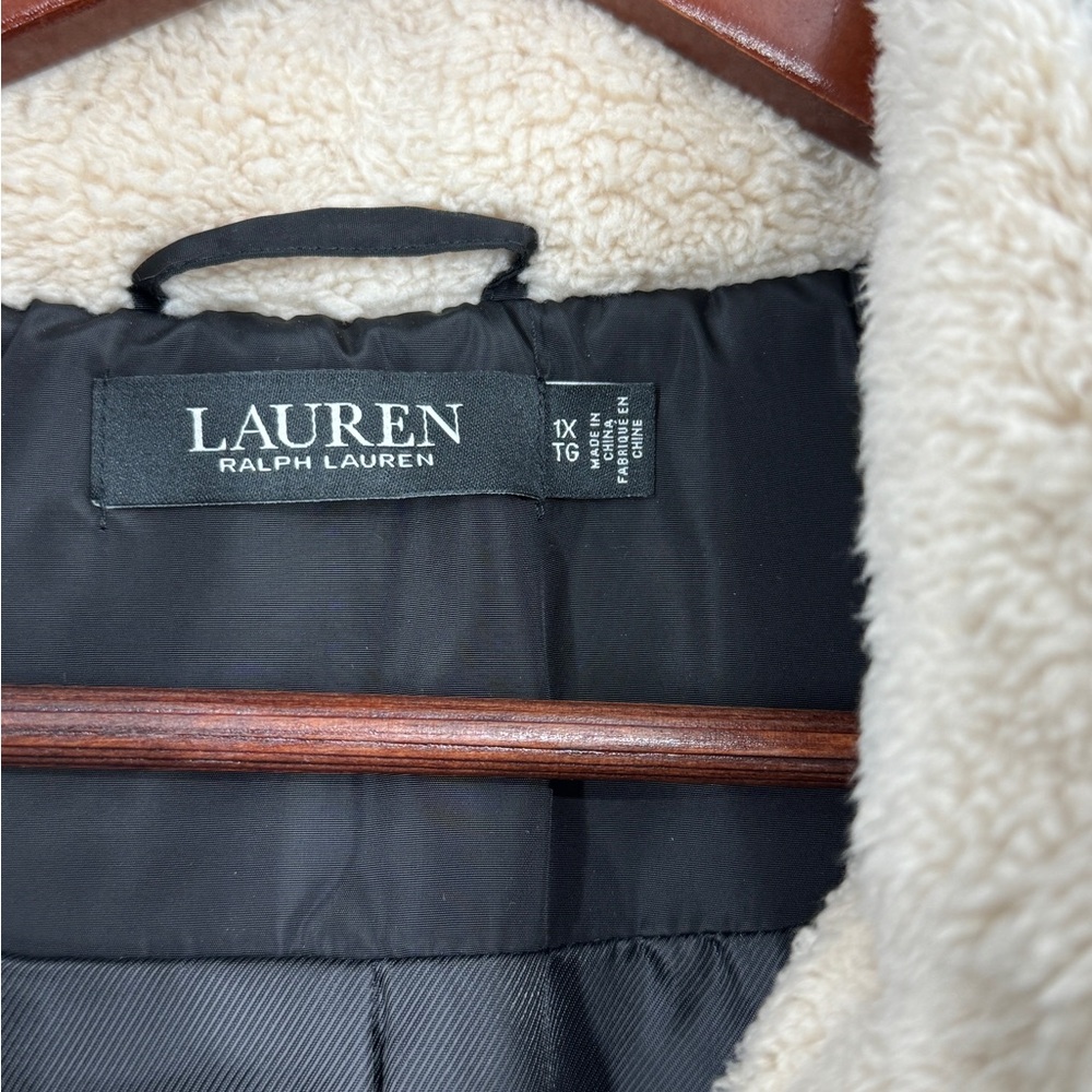 Ralph Lauren black quilted mid length winter jacket - Picture 5 of 13